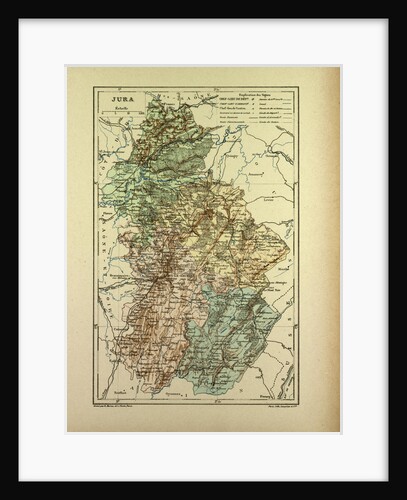 Map of Jura France by Anonymous