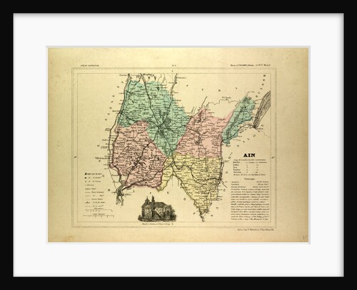 Map of Ain France by Anonymous