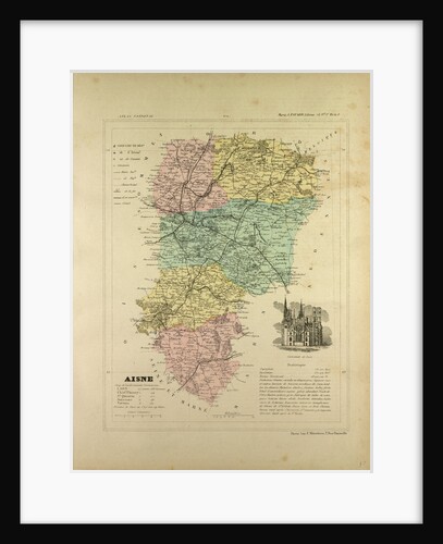 Map of Aisne France by Anonymous