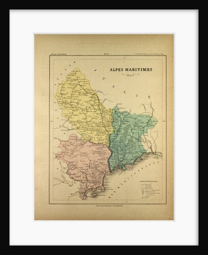 Map of Alpes Maritimes France by Anonymous