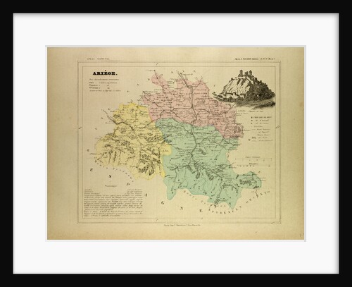 Map of Ariége France by Anonymous