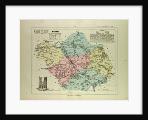 Map of Aube France by Anonymous