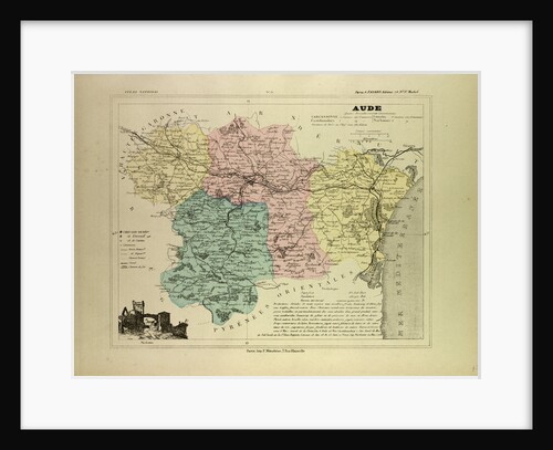 Map of Aude France by Anonymous