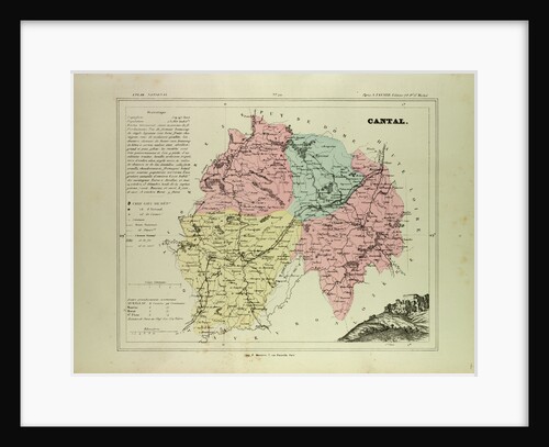 Map of Cantal France by Anonymous