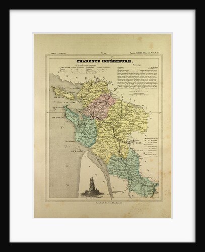Map of Charente Inférieure France by Anonymous