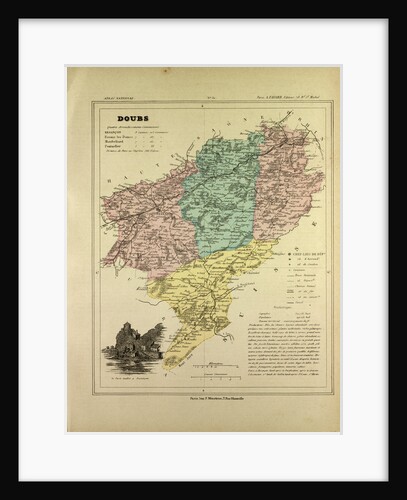 Map of Doubs France by Anonymous