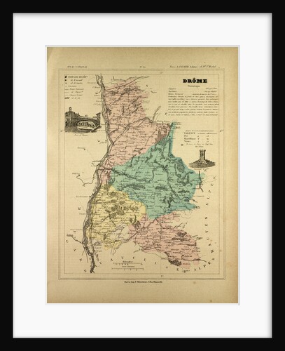 Map of Drôme France by Anonymous
