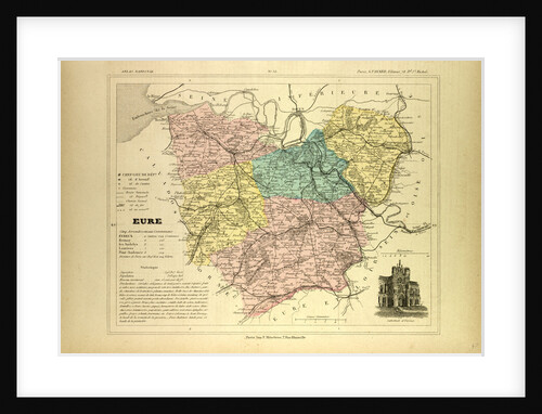 Map of Eure France by Anonymous