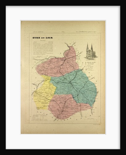Map of Eure Et Loir France by Anonymous