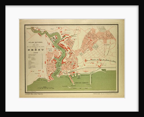 Map of Brest France by Anonymous