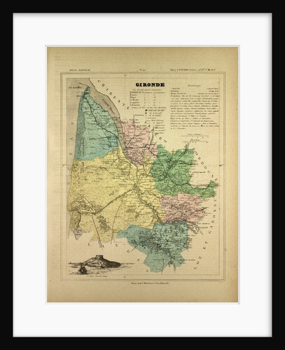 Map of Gironde France by Anonymous