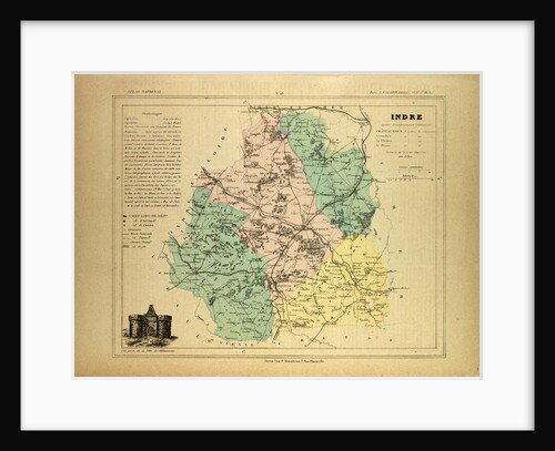 Map of Indre France by Anonymous