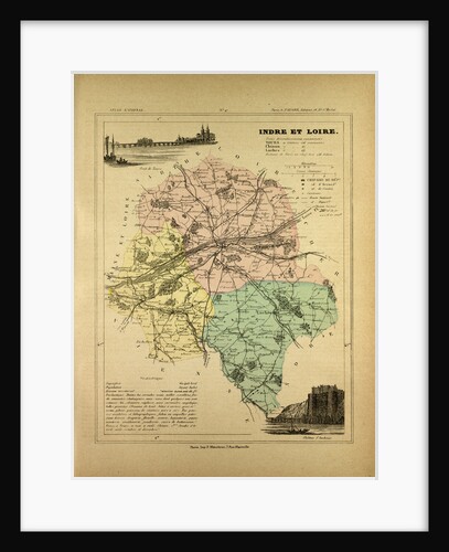 Map of Indre Et Loire France by Anonymous