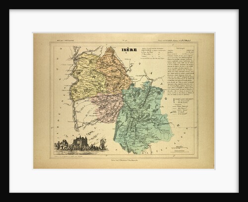 Map of Isère France by Anonymous