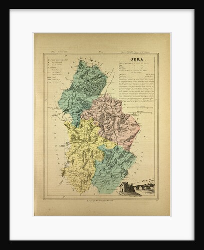 Map of Jura France by Anonymous