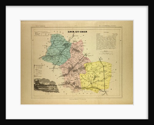 Map of Loir Et Cher France by Anonymous