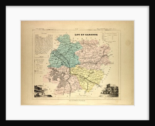 Map of Lot Et Garonne France by Anonymous
