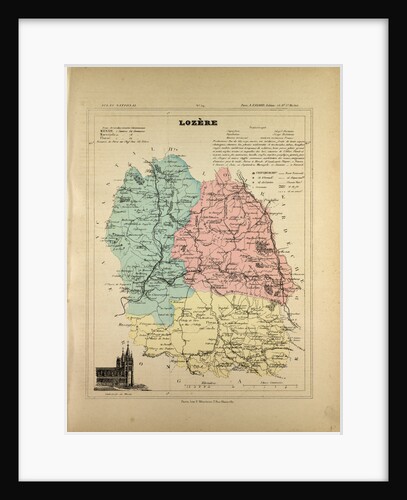 Map of Lozère France by Anonymous