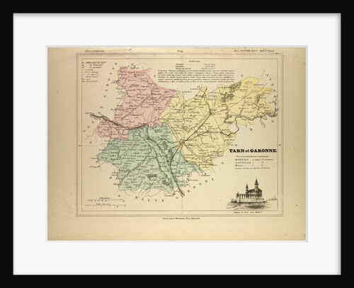 Map of Tarn Et Garonne France by Anonymous