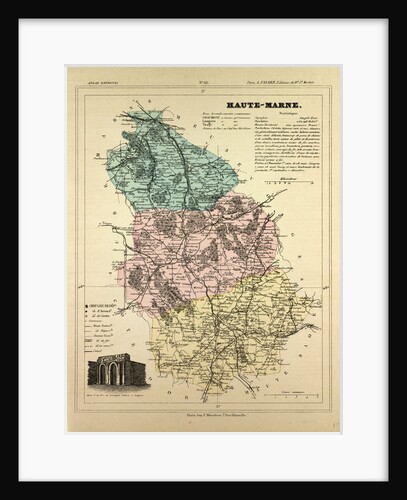 Map of Haute-Marne France by Anonymous