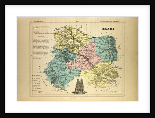 Map of Marne France by Anonymous