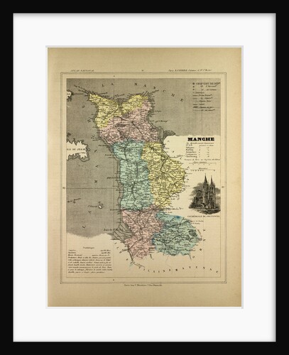 Map of Manche France by Anonymous