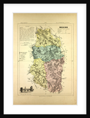 Map of Meuse France by Anonymous