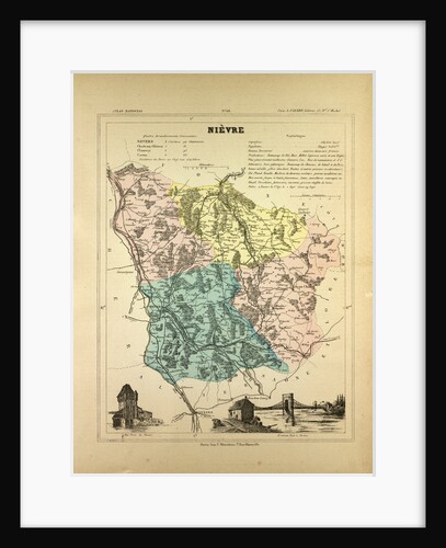 Map of Nièvre France by Anonymous