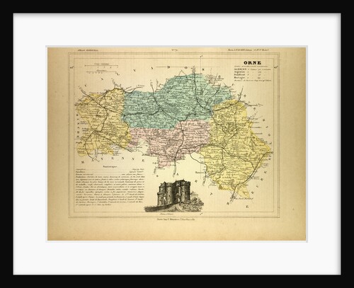 Map of Orne France by Anonymous
