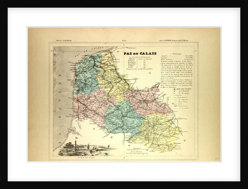 Map of Pas De Calais France by Anonymous