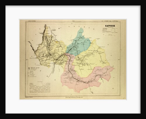 Map of Savoie France by Anonymous