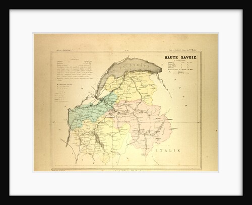 Map of Haute Savoie France by Anonymous