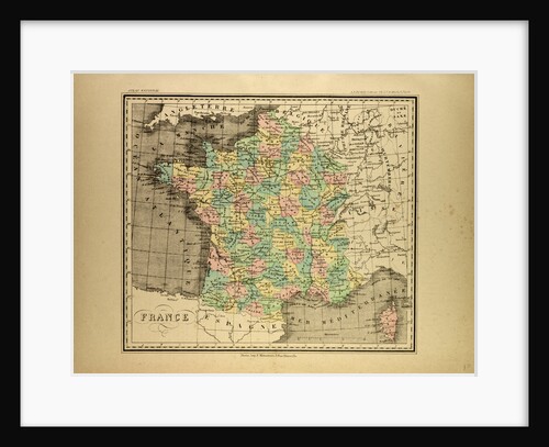 Map of France by Anonymous