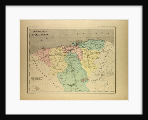 Map of Algeria by Anonymous