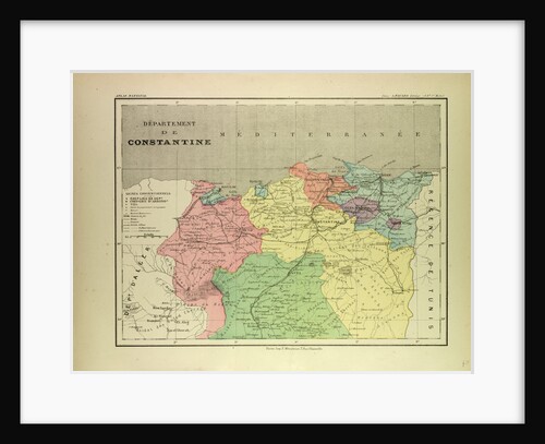 Map of a Part of Algeria by Anonymous