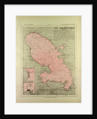 Map of Martinique by Anonymous