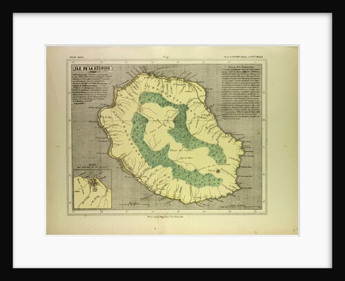 Map of La Réunion by Anonymous