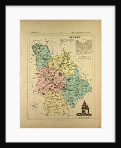 Map of Vienne France by Anonymous