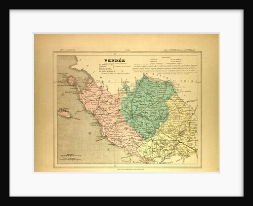 Map of Vendée France by Anonymous