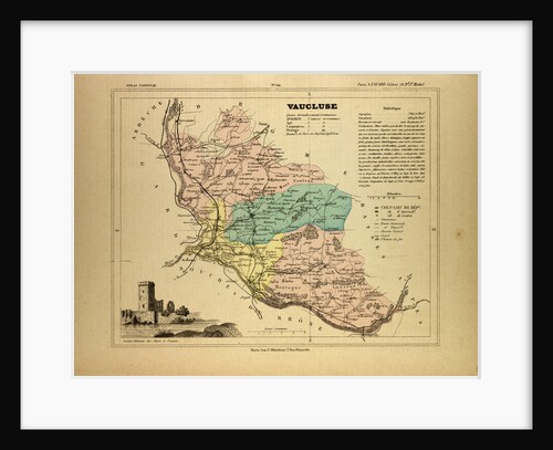 Map of Vaucluse France by Anonymous