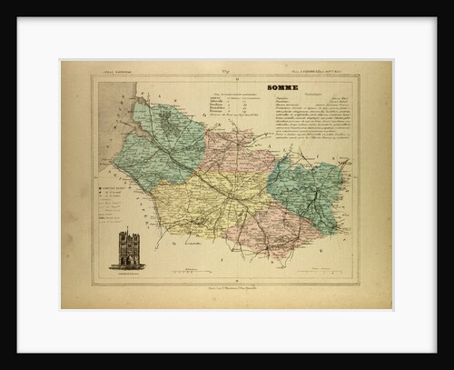 Map of Somme France by Anonymous