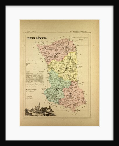 Map of Deux Sèvres France by Anonymous