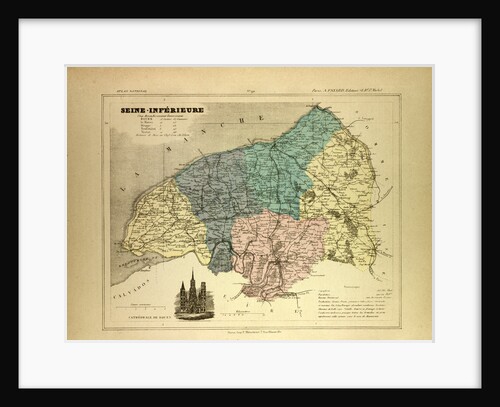 Map of Seine-Inférieure France by Anonymous