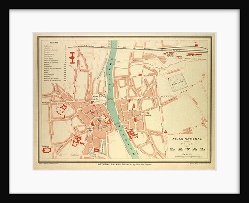 Map of Laval France by Anonymous