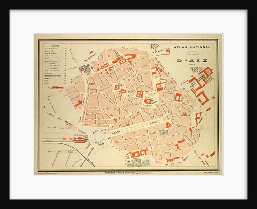 Map of Aix France by Anonymous