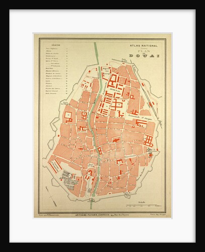 Map of Douai France by Anonymous