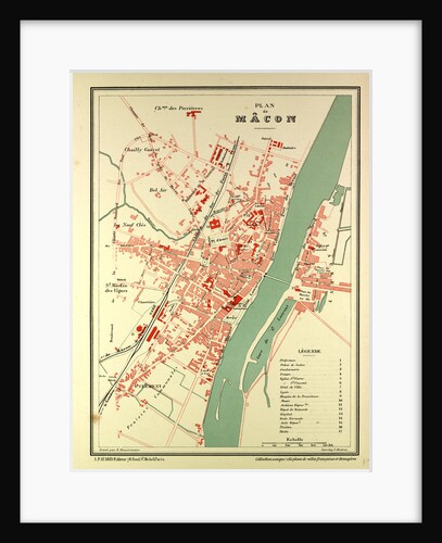 Map of Mâcon France by Anonymous