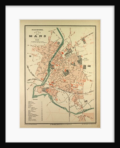 Map of Mans France by Anonymous