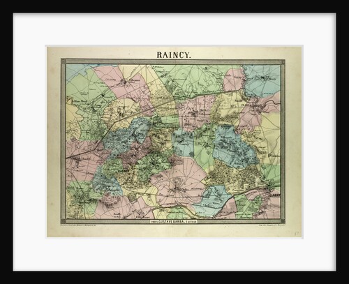 Map of Raincy France by Anonymous