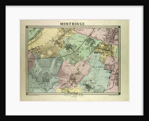 Map of Montrouge France by Anonymous